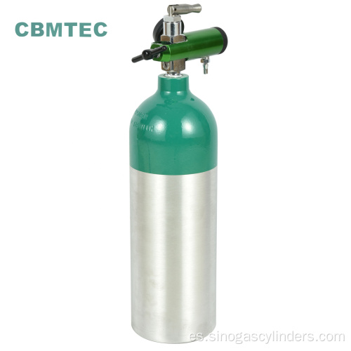 Venta de fábrica 2.8 L Cilindros de oxígeno de aluminio médico